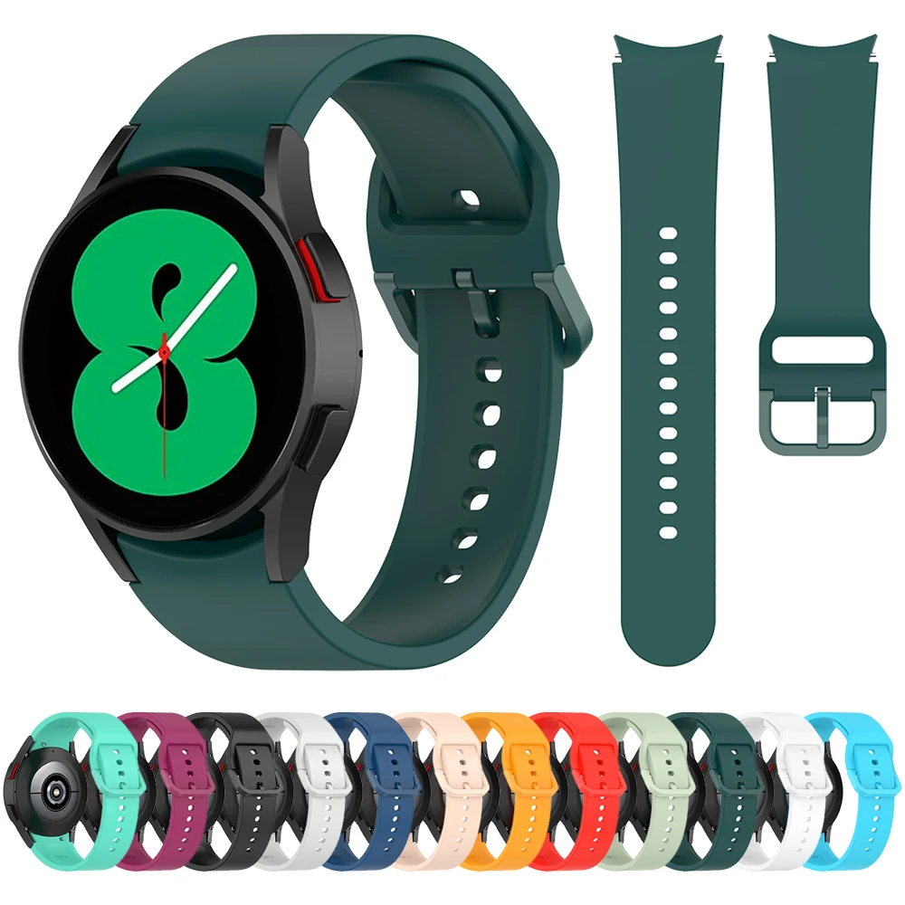 

Ремешок силиконовый для Samsung Galaxy Watch 4 classic, сменный спортивный браслет без зазоров, 46 мм 42 мм 44 мм 40 мм