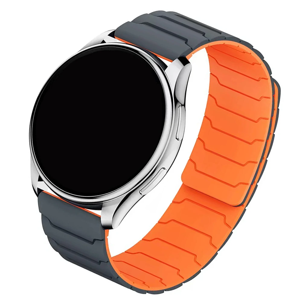 Magnetic Loop Silicone Strap, 20mm/22mm Watchband Replacement