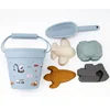 2023 New Summer Beach Toys for Kids Soft Silicone Sandbox Set Beach Game Toy for Send Children Beach Play Sand Water Play Tools 3