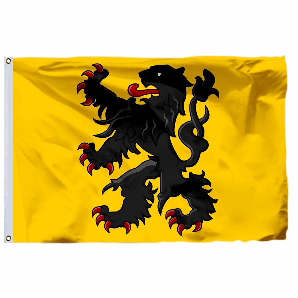 Belgien Flandern Banner flanderische Fahnen Flaggen 30x45cm 