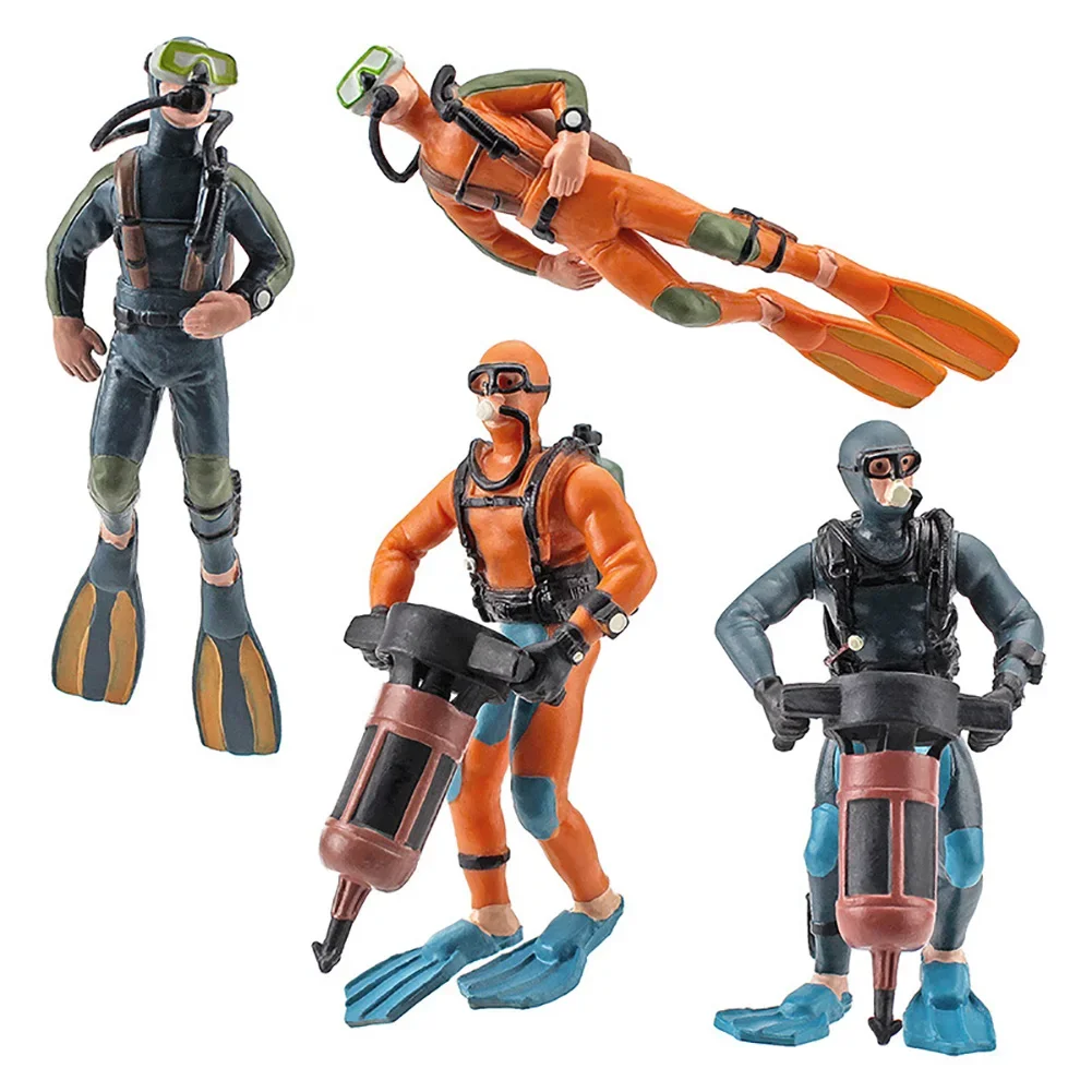 Cute Resin Frogman Aquarium Ornaments Interesting Floating Decoration Simulated Mini Diver Fish Tank Aquarium Accessories fish tank decorations,aquarium ornaments