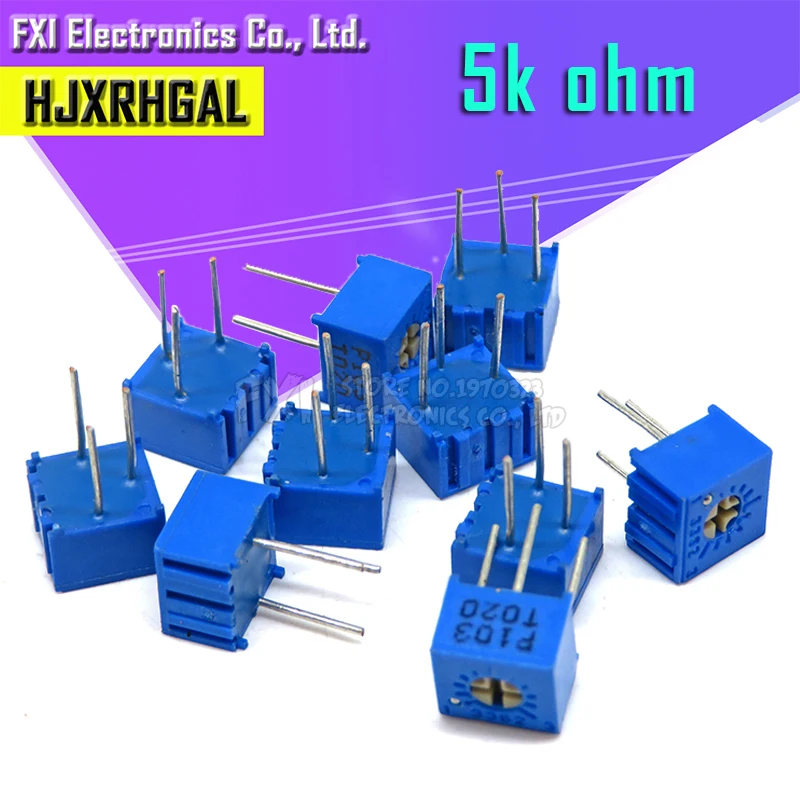 10 шт. 3362P-1-502LF 3362 P 5K Ом 3362P-1-502 3362P-502 3362 P502 502 Триммер Потенциометр переменный резистор
