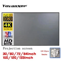 Enhanced Portable Projector Screen with Anti-Light Reflective Fabric for Enhanced Brightness and Clarity