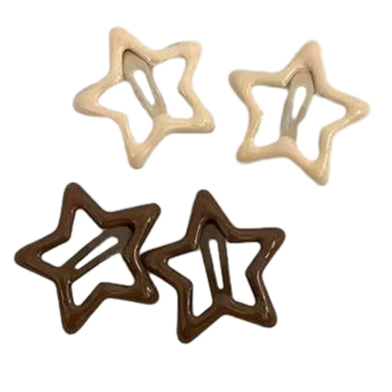 

A2ES Metal Hair Clip Star Hair Barrettes Small Y2K Hair Pins Fashion Hair Accessories for Women Toddlers Girls