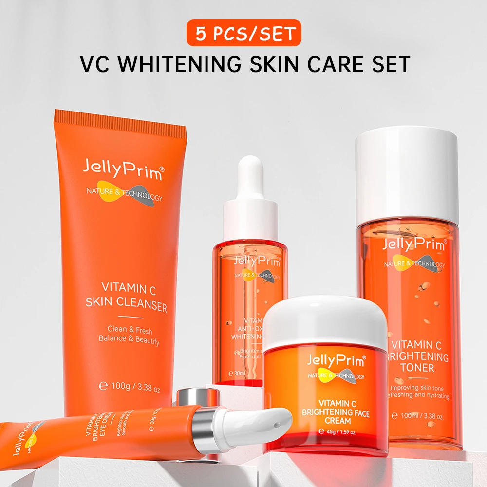 

Whitening Dark Spots Skin Care Set Face Cream Serum Niacinamide Lightening Facial Cleaning Moisturizing Face Full Skincare Kits