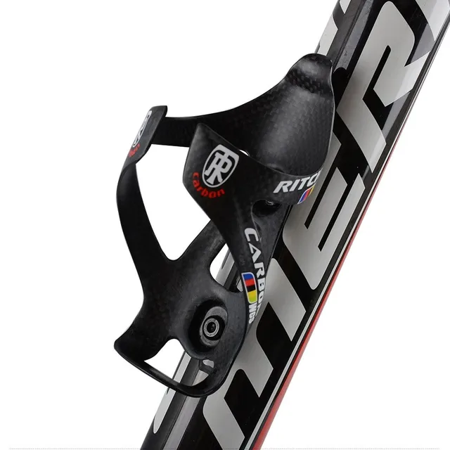 YKYN 3K Full Carbon Fiber Bicycle Water Bottle Cage MTB Road Bike Water Bottle Holder Cages Matte Black Weight 24g Matte Glos 5