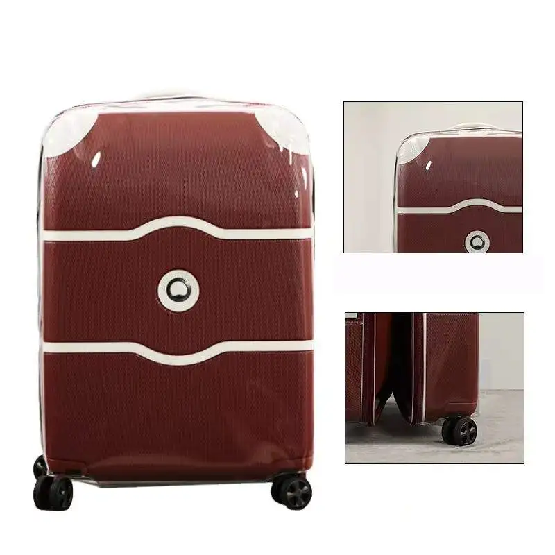 Transparent Cover for Delsey Chatelet Air Suitcase Protector with Zipper Luggage Case Customized Not Include Suitcase 2
