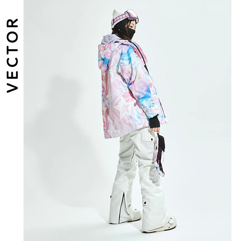 VECTOR Women Men Ski Jacket Ski Pants Winter Warm Windproof Waterproof Outdoor Sports Snowboard Coat Trousers ski jacket women ski pants