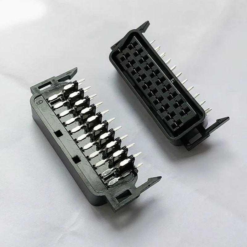 Cable Connector Assembly Aviation Plug Socket Connector Car Cable Connector LCD Display FPC Connector 21 PINS Right Angle Type Scart Female Socket connector jack Female PCB Mount 21 PIN SCART