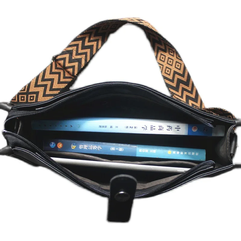 New Vintage PU Leather Shoulder Bag Large Capacity Youth Crossbody Bag Casual Male Messenger Bag Fashion Sling Bag