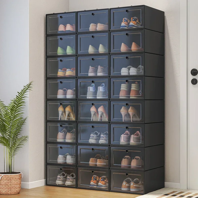 

Men Luxury Shoe Rack Dorm Organizer Display Balcony Bench Ultra Thin Storage Cabinet Space Saving Szafka Na Buty Home Furniture