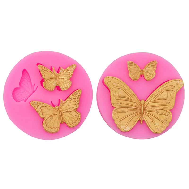 1Pc Butterfly Silicone Molds Mini Butterfly Cake Fondant Mould DIY Chocolate Candy Cupcake Topper Decoration Desserts Mold cake mold silicone mold