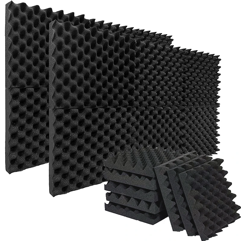 4PCAcousticFoamPanels30303CMStudioSoundproofingEggCrateFire