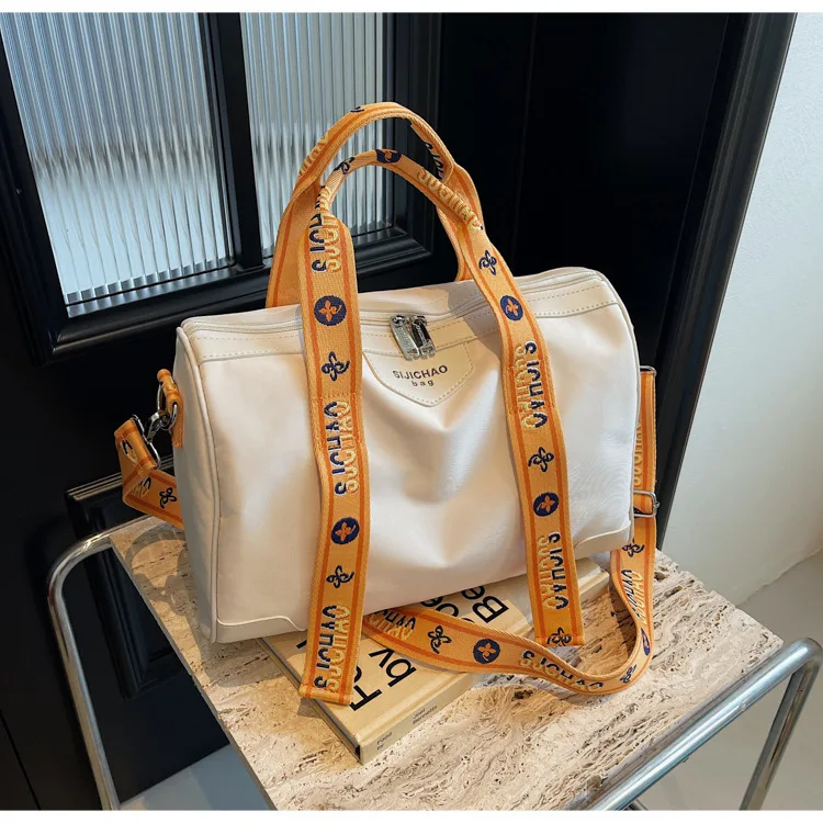 2026 Neueste trendige, vielseitige Hand-Reisetasche mit Buchstaben-Gurtband, Umhängetasche, lässiges Gepäck, Handbabgs – Detail 26