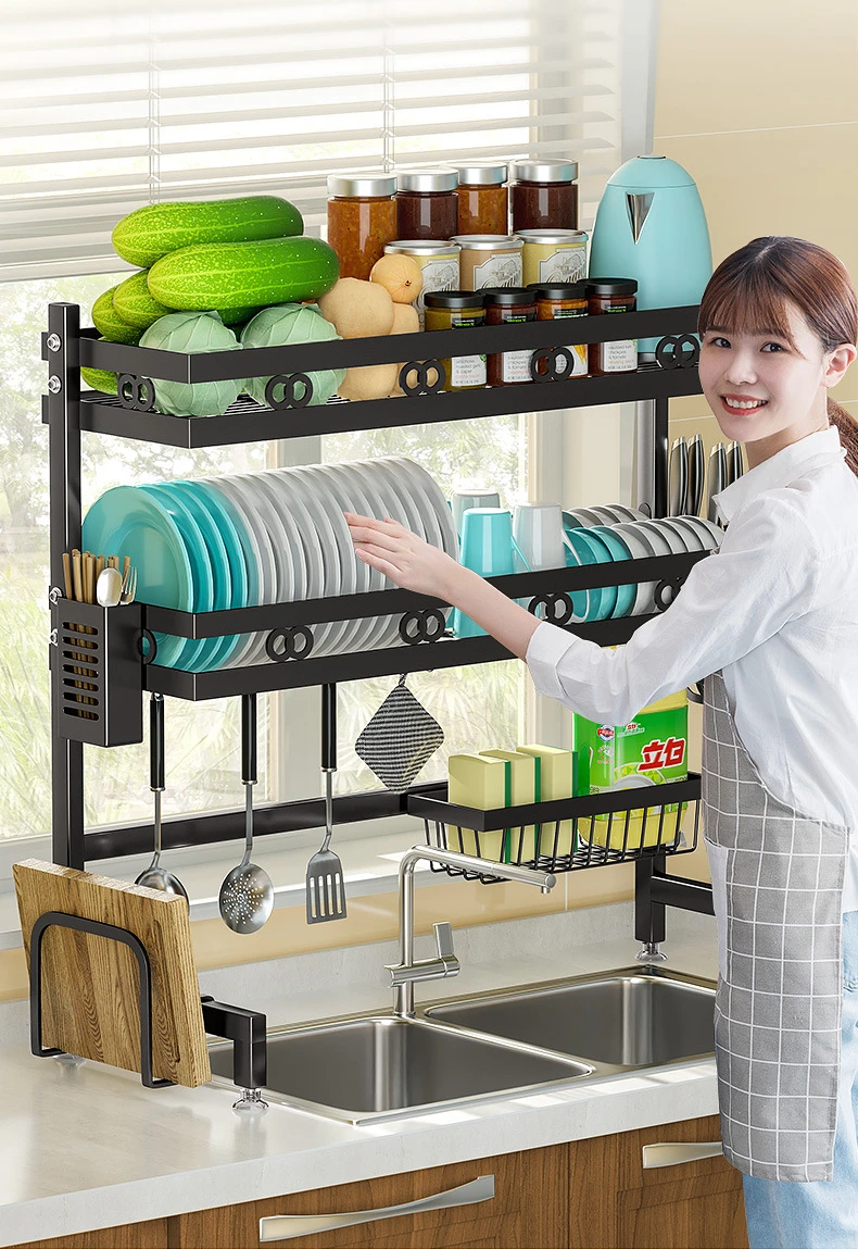  Linkidea Aluminum Dish Drying Rack, 16.9 x 12.6