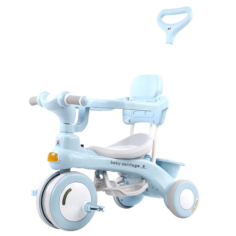 Children's Tricycle Pedals 1-3 Years Old Children's Tricycle Trolley Strolling Baby Artifact Baby Stroller Hot Mom Bike