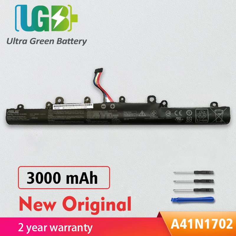 UGB новый оригинальный A41N1702 Аккумулятор для Asus P1440 P1440UF-1A P1440UAFQ3420T P1440UA-0031A8250U |