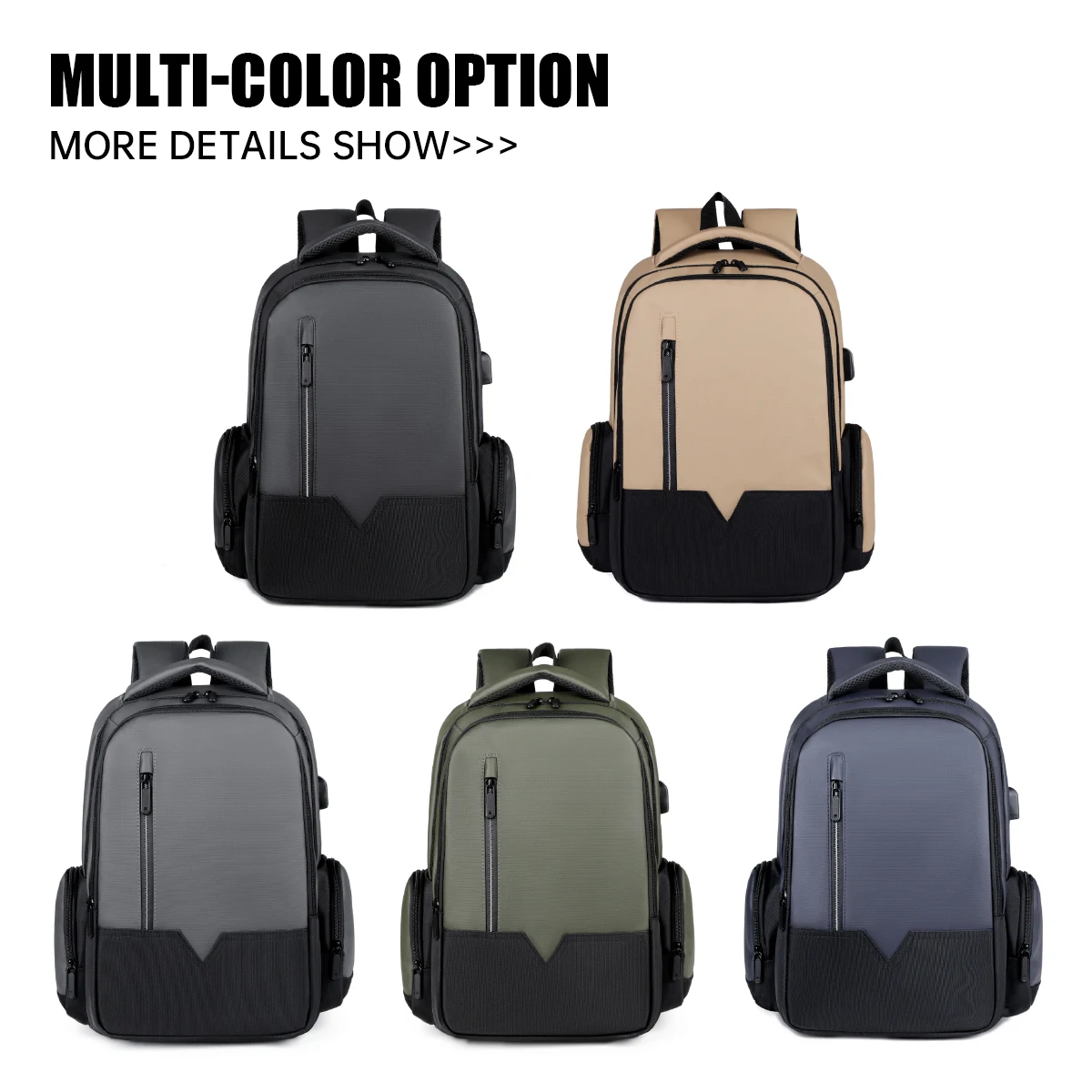 Backpack Men's Casual Large-Capacity Travel Bag Computer Backpack Junior High School and High School College Student Bag Lightweight Commuting Boarding Storage