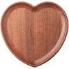 Wooden Heart Shaped Tray Reusable Wood Plate Portable Snack Dish Dessert Cheese Appetizer Salad Fruit Storage Tray For Home Use 5