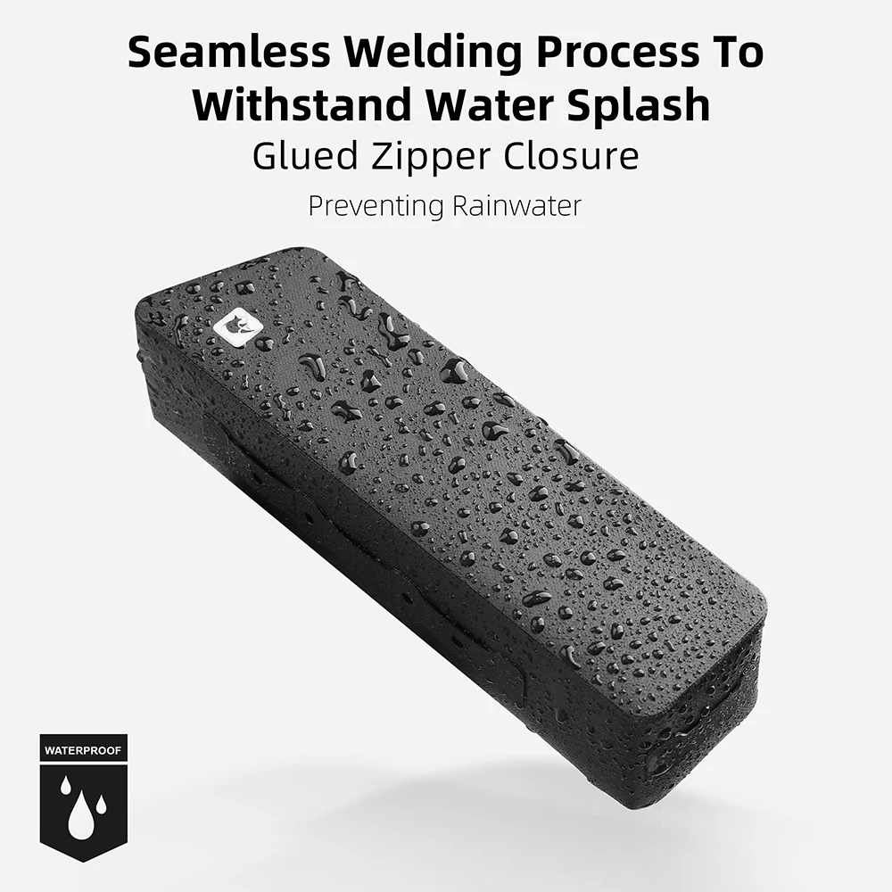 Rhinowalk Fahrrad Rahmentasche K34 Schwarz - Wasserdichte TPU Tasche Für Rennrad & City Bike