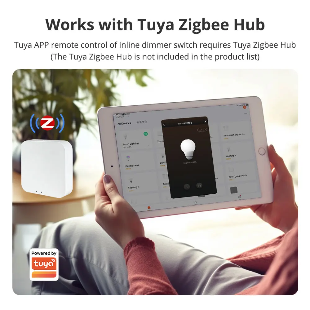 Zemismart Tuya Zigbee Dimmer Module SmartThings Control Alexa Google Home Control Smart Life APP smart switch