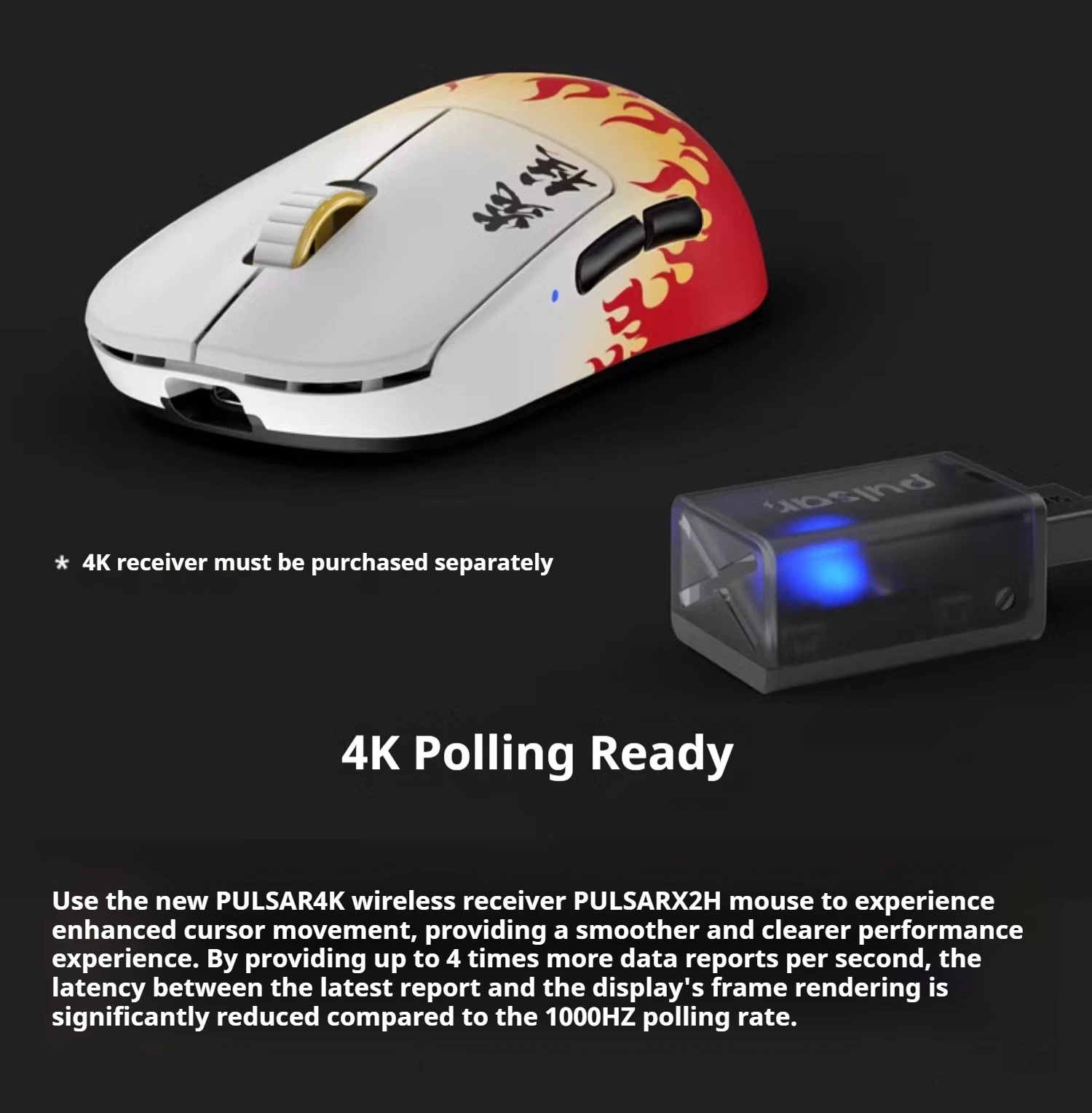 Pulsar X2H Symmetric Wireless Gaming Mouse Demon Slayer Kimetsu No 