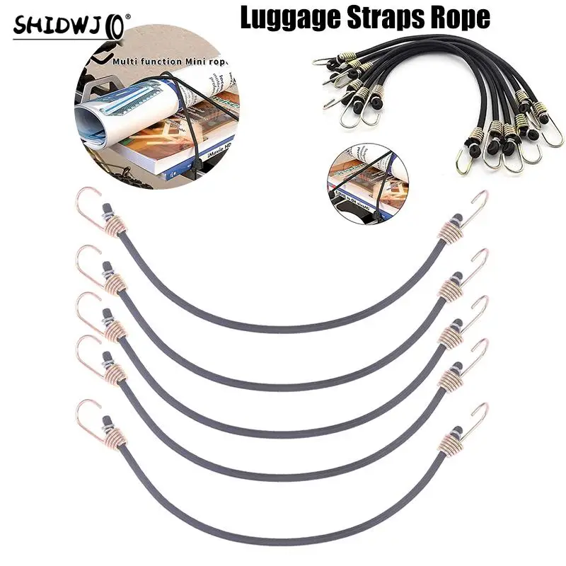 30cm Heavy Duty Luggage Straps Rope Hooks Elastic Bungee Cord for Outdoor