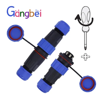 LD24เชื่อมต่อกันน้ำ24มม. 2/3/4/5/6/7/8/9Pin เชื่อมต่อสายเคเบิล M24 IP68การเชื่อมต่อสกรูก้นคงที่ปม้งกัง 1