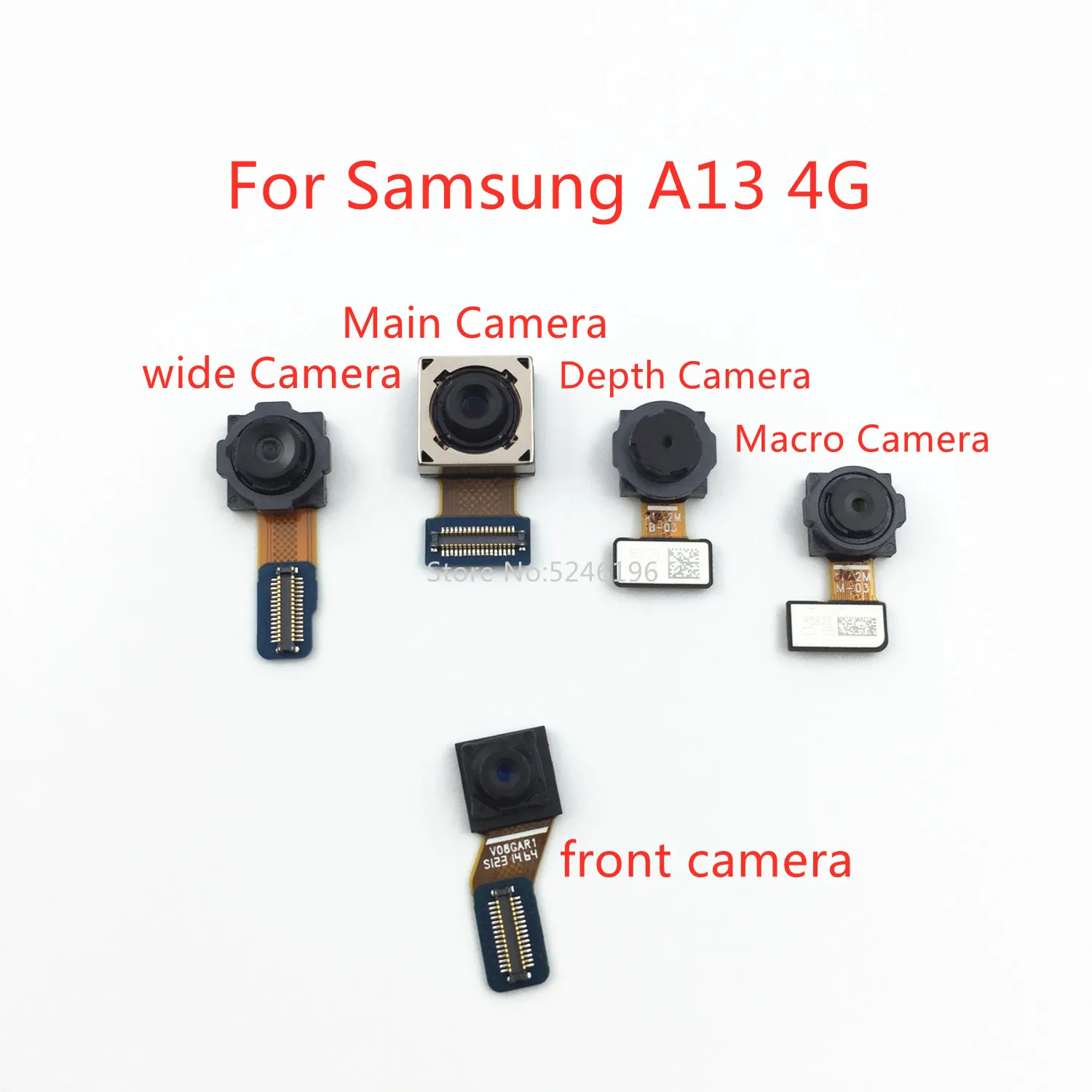 

1pcs Back Main Rear Camera front camera Module Flex Cable For Samsung Galaxy A13 4G A135 SM-A135F Original Replace Part