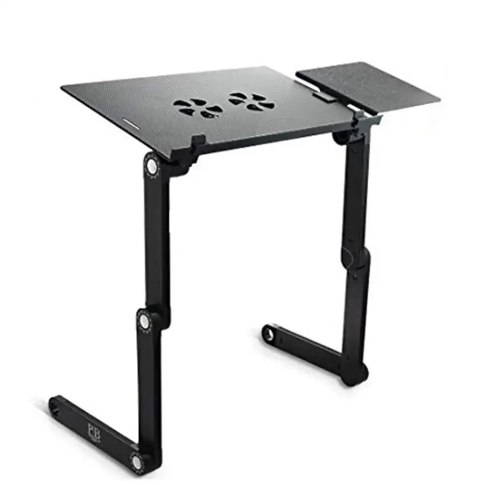 Laptop Stand Aluminum Alloy Laptop Table Folding Notebook Desktop Stand With Cooling Fan Bed Laptop Tray Desk Study Desk Bed Office Bookshelf