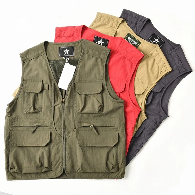 Summer New Outdoor Vests Men Utility US Tactical Multi