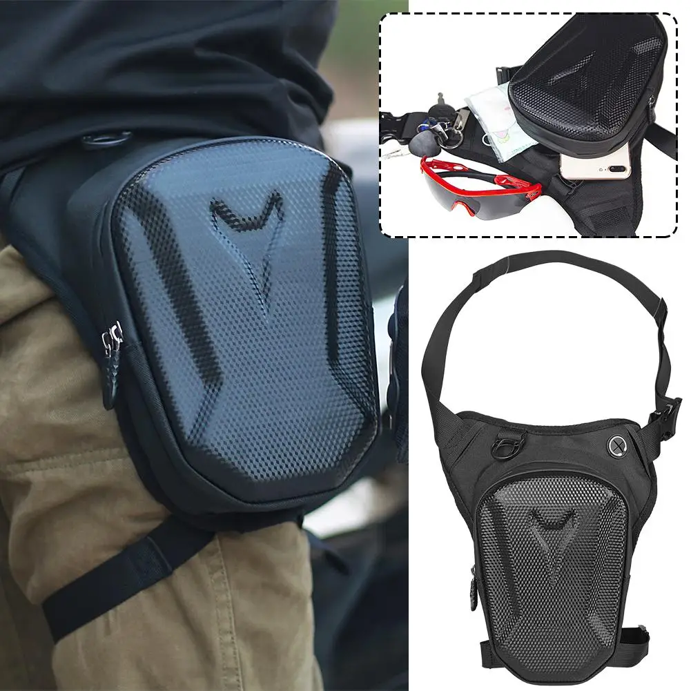Tactical Waterproof Motorcycle Travel Bag Waist Leg Bum Side Hip Bags Casual Outdoor Fanny Pack Men Leg Pack Ri C8L5 motorcycle travel bag