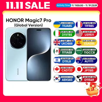Global Version Honor Magic7 Pro 5G Smart Phone Snapdragon 8 Elite 6.8" 120Hz OLED Display 100W Fast Charge 200MP IP68&IP69 eSIM