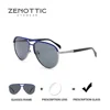 ZENOTTIC Fashion Pilot Metal Polarized Uv400 Aviator Prescription Sunglasses For Unisex Modish Pilot Corrective Sun Glasses