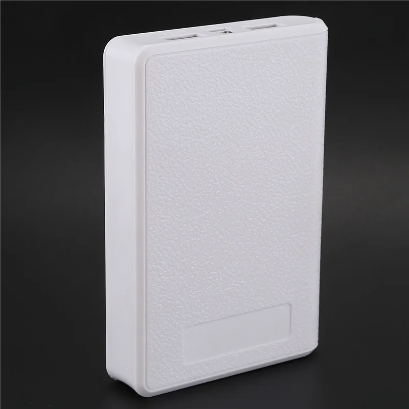 3X Portable USB Charger 5V 2A 18650 Power Bank Battery Box For Iphone6 Smartphone Colour:White-ABJU 2