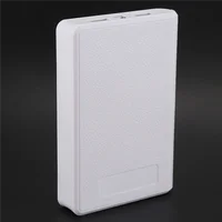 3X Portable USB Charger 5V 2A 18650 Power Bank Battery Box For Iphone6 Smartphone Colour:White-ABJU 2