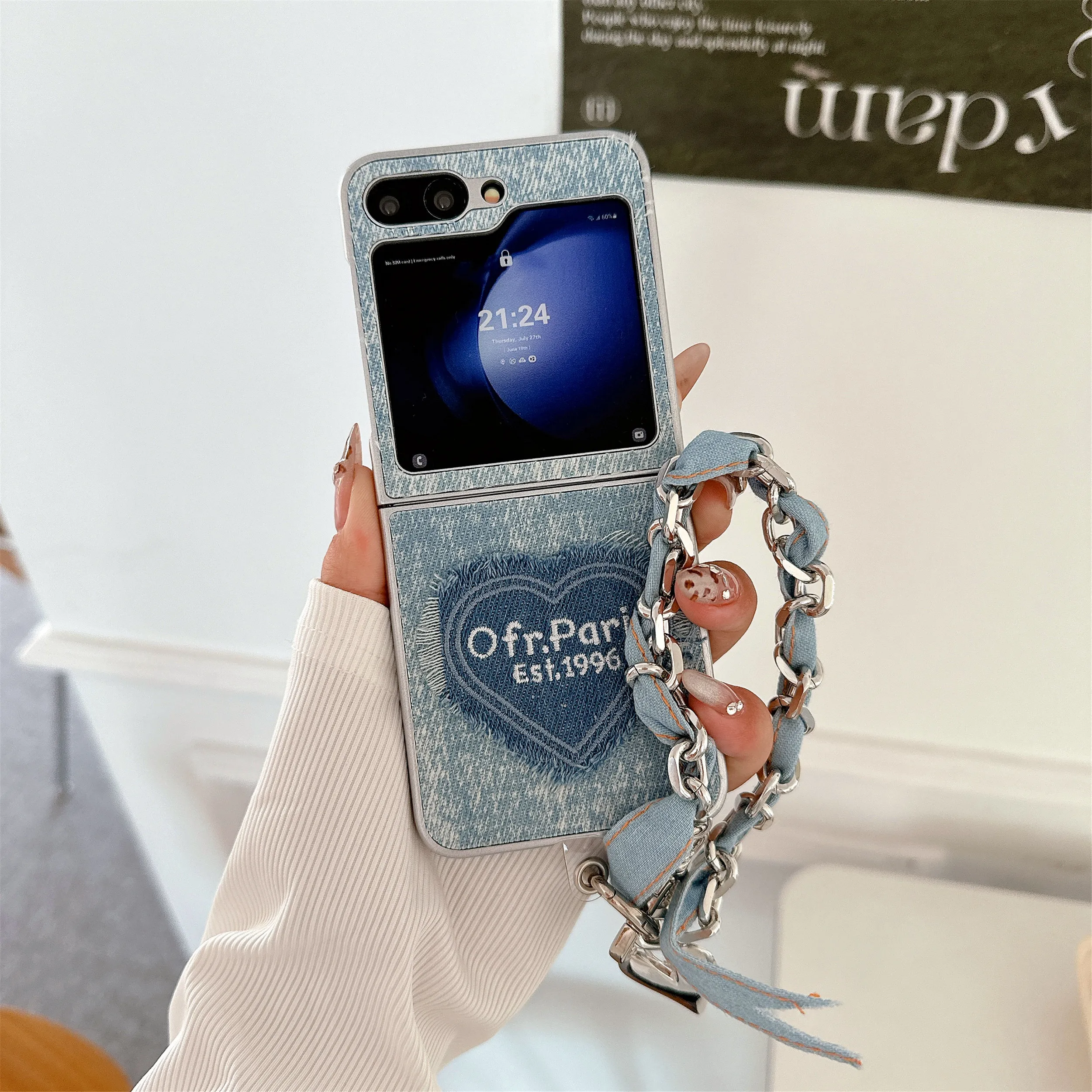 Wrist Strap Cowboy Leather Shockproof Protective Phone Case