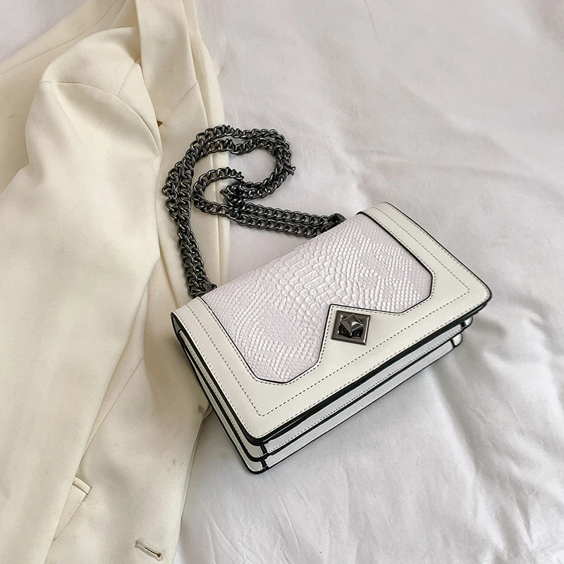 حقيبة كتف جلدية للنساء ، محفظة سلسلة ، حقائب كروس...