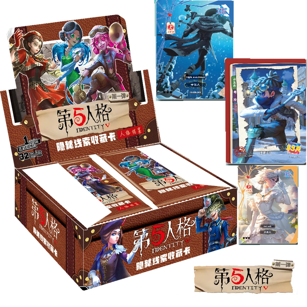 

Genuine Identity Ⅴ Game Cards Collection for Children Entertainment Rare Limited Hidden Clues Cards Hobbies Friend Festival Gift