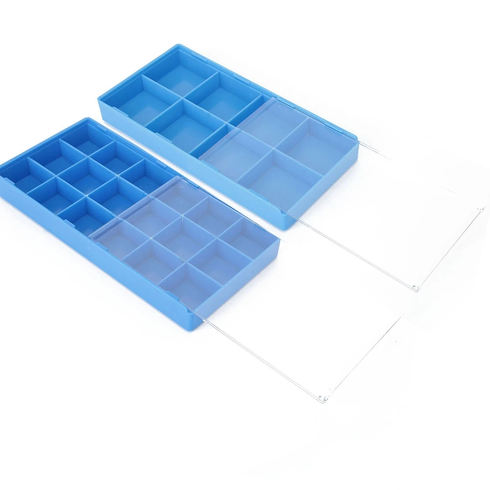 1pc 8/18 Grids Plastic Watch Parts Storage Box Organizer Watch Repair Tool Display Container