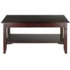 Wood Nolan Coffee Table, Cappuccino Finish 3