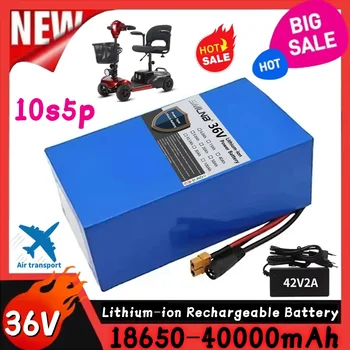 10S5P 36V 40Ah Batteria agli ioni di litio Avec BMS Integrato 1000W Motore per Scooter Elettrico Batterie Elettrique Triciclo Électrique