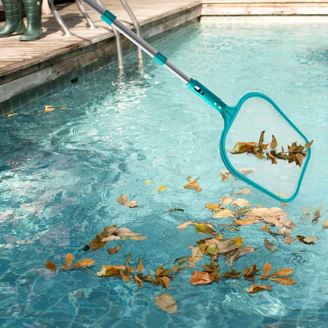 Professzionális Medence Skimmer Nettó Úszómedence -Levél Háló Alumínium Pólusú Kézi Pólus A Medencékhez - Image 3