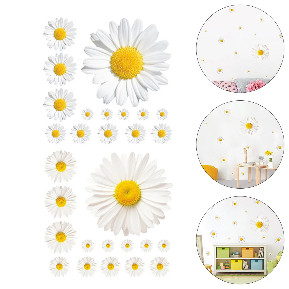 

Little Daisy Wall Sticker Decorative Decal Sunflower Flowre Pvc Home Rustic
