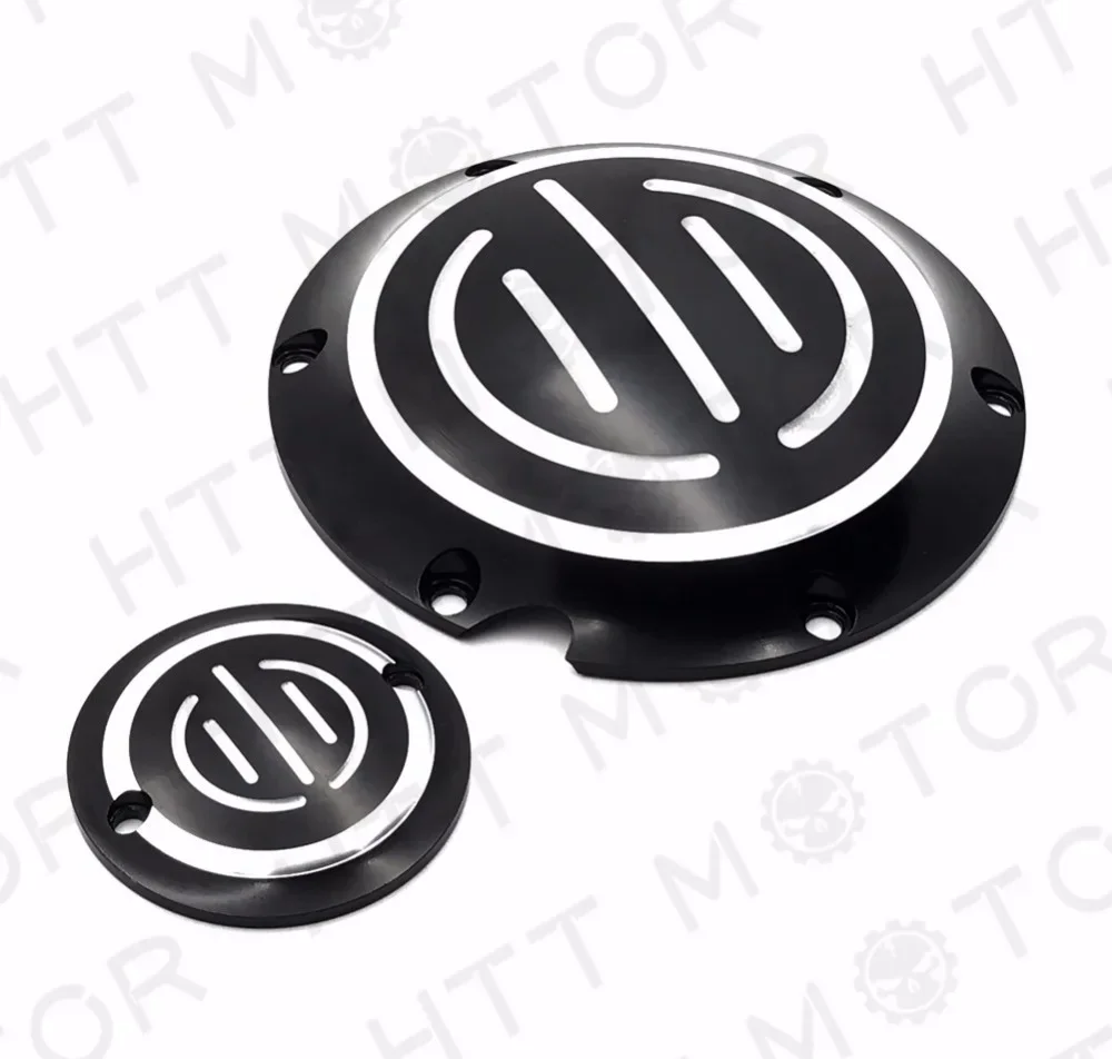 

Black CNC Derby Timing Timer Cover For Harley Davidson Sportster 883 1200 XL XR BLACK