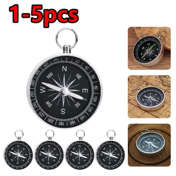 Pocket-Sized Portable Compass with Key Ring 1
