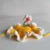 Pet Cat Hat Cute Refined Elastic Autumn Winter Puppy Kittens Knitted Hat for Party Photo Shoot Props Decoration Accessories 4