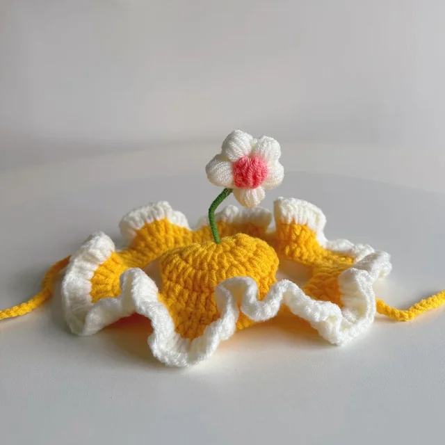 Pet Cat Hat Cute Refined Elastic Autumn Winter Puppy Kittens Knitted Hat for Party Photo Shoot Props Decoration Accessories 4