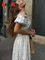 Élégante Robe Longue Décontractée Blanche en Coton 100% pour Femme, Style Vintage, Longueur Midi, Idéale pour l'Été 2026 4