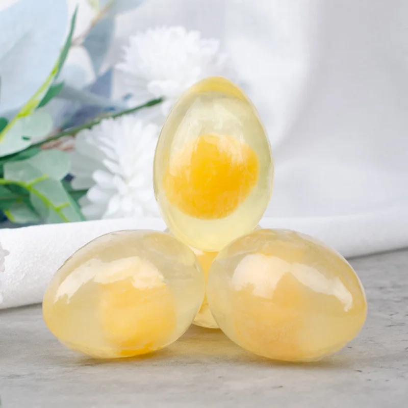 

Natural Organic Collagen Egg Soap Wholesale Collagen Soap Handmade Whitening Soap Collagen Cleansing Soap Face Bath Soap 80g